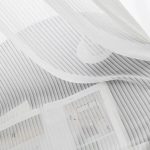 Rideaux légers à rayures blanches, ajout de luminosité intérieure